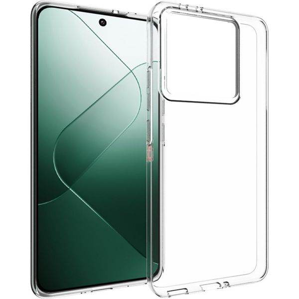 Xiaomi 14T Pro Sleeve - Silicone - Custodia Morbida Accezz/Copertura Posteriore - Trasparente-image