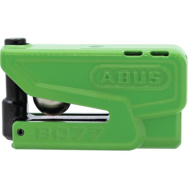 Abus Serratura A Disco Freno Granit Detecto Xplus 8077 2.0 - Serratura Per Moto Con Allarme E Preallarme Intelligente - In Acciaio Temprato - Per La Protezione Di Moto Di Alta Qualità - Verde-image