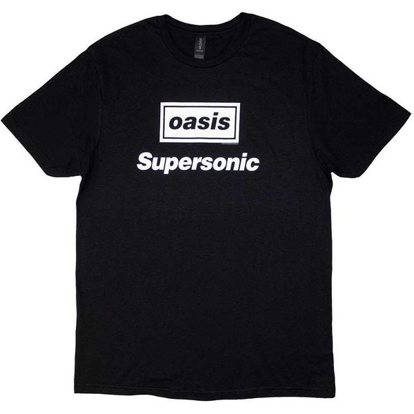 Oasis - Maglietta "Supersonic Title"" Per Uomo/Donna Unisex RO11733 (S) (Nero)"-image