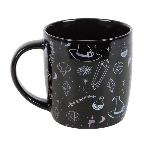 Something Different - Tazza Da Caffè "Crystal Witch"", Stampata SD6279 (Taglia Unica) (Nero/Blu/Viola)"-image