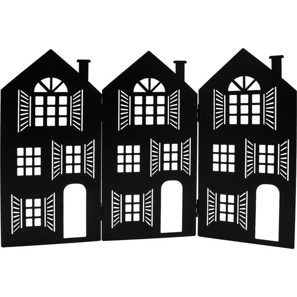 3.00 File Di Case In Metallo Xxl In Nero - Circa 62 X 40 Cm - Case Decorative Pieghevoli-image