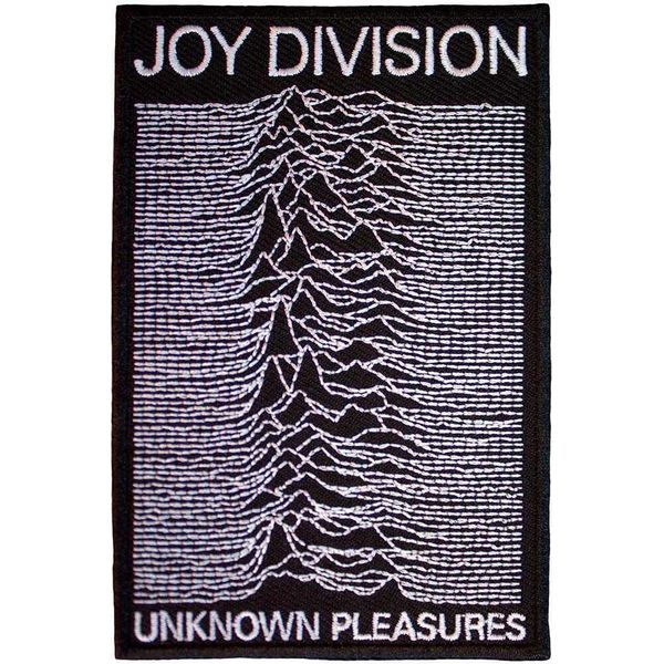 Joy Division - Toppa Da Stirare "Unknown Pleasures"", Tessuto RO11851 (Taglia Unica) (Nero/Bianco)"-image
