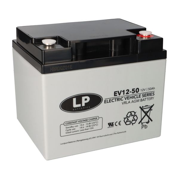 Batteria Landport Agm Al Piombo 12V 50Ah A Prova Di Ciclo VRLA-EV12-50-image
