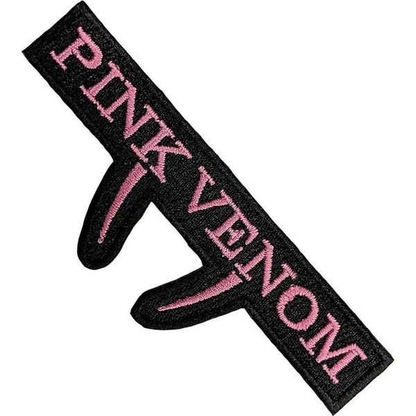 Blackpink - Toppa Da Stirare "Pink Venom"", Tessuto RO11854 (Taglia Unica) (Nero/Rosa)"-image
