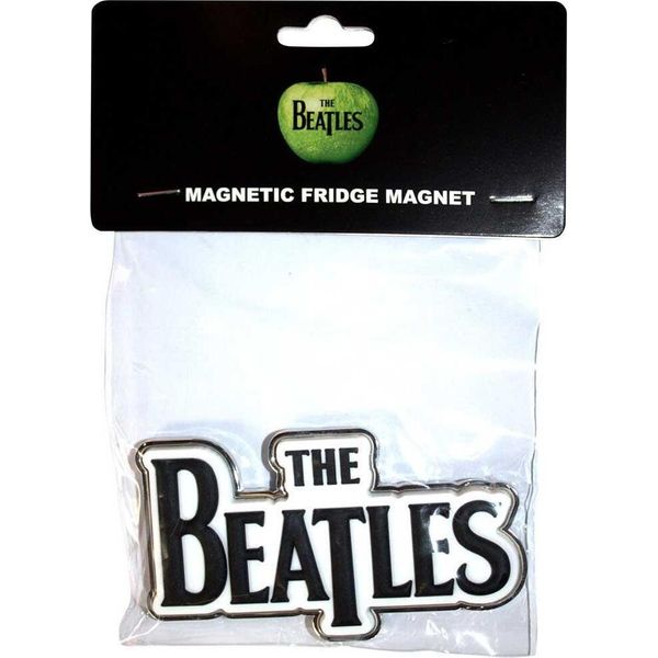 The Beatles - Magnete Da Frigo, Drop-T-Logo RO11758 (Taglia Unica) (Nero)-image