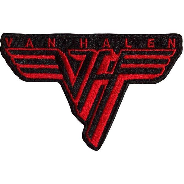 Van Halen - Logo - Toppa Da Applicare Con Il Ferro, Tessuto RO11815 (Taglia Unica) (Nero/Rosso)-image