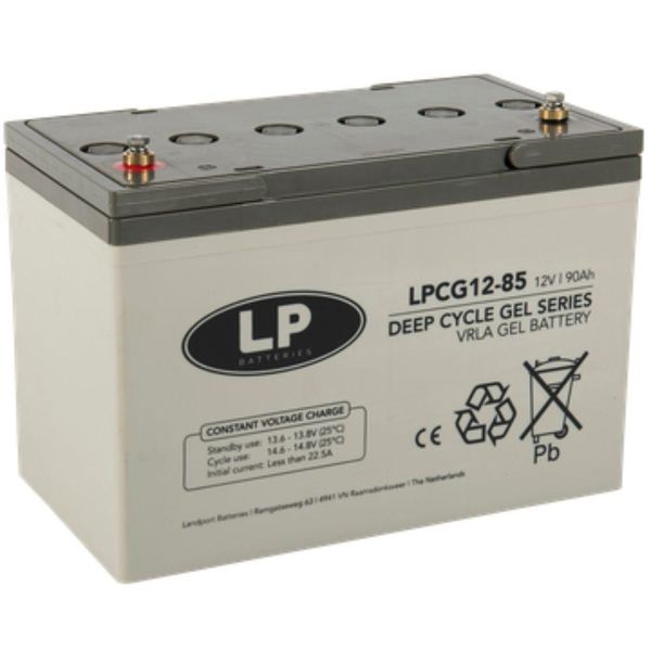 Landport LPCG12-85 Batteria Vrla Gel 12V 90Ah Senza Manutenzione-image