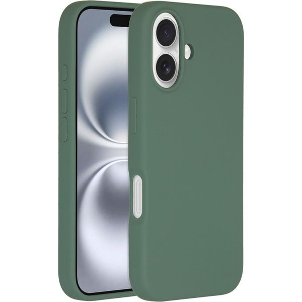 Custodia Per Iphone 16 - Silicone - Accezz Soft Case/Backcover - Verde Scuro-image