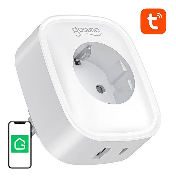 Gosund SP6 16A USB-C 20W Tuya Smart Wifi/Bluetooth Socket-image