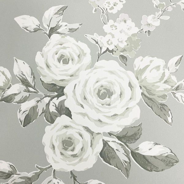 Muriva - Carta Da Parati "Catherine Lansfield Canterbury"", Floreale AG3657 (10 M X 53 Cm) (Salvia)"-image