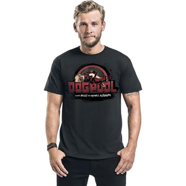 Deadpool - Maglietta "Dogpool Autonomy"" Per Bambini/Donne Unisex RO12022 (S) (Anthrazit)"-image