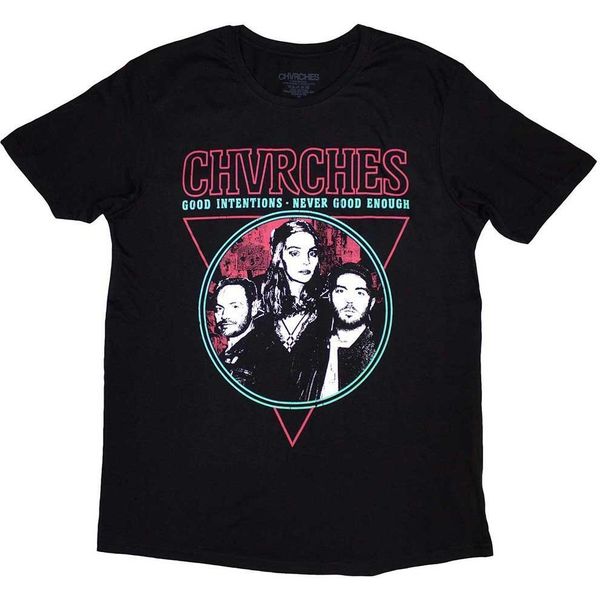Chvrches - Maglietta "Good Intentions"" Per Uomo/Donna Unisex RO12012 (S) (Nero)"-image