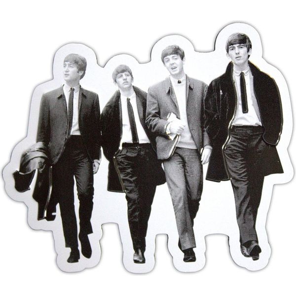 The Beatles - Magnete Da Frigo "Walking In London"", In Rilievo RO12229 (Taglia Unica) (Bianco/Grigio/Nero)"-image