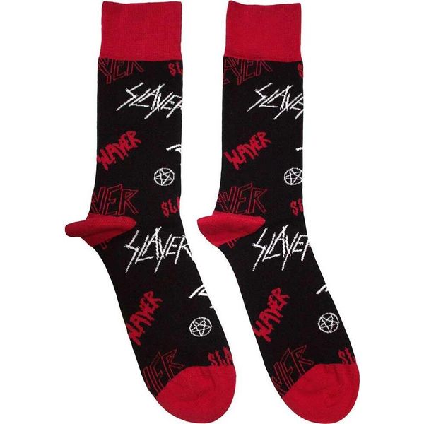 Slayer - Calzini Per Uomo/Donna Unisex RO12160 (40,5 Eu - 45,5 Eu) (Nero/Rosso/Bianco)-image