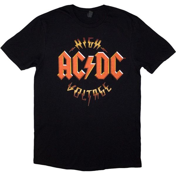 Ac/Dc - Maglietta "High Voltage Rock N Roll"" Per Uomo/Donna Unisex RO12101 (L) (Nero)"-image