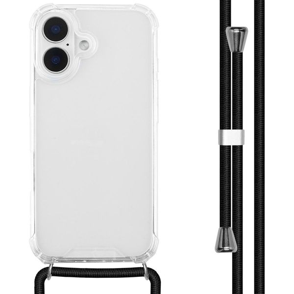 Imoshion Custodia Protettiva Iphone 16 Con Fascia Posteriore Con Catena Custodia Per Iphone 16 - Nero-image