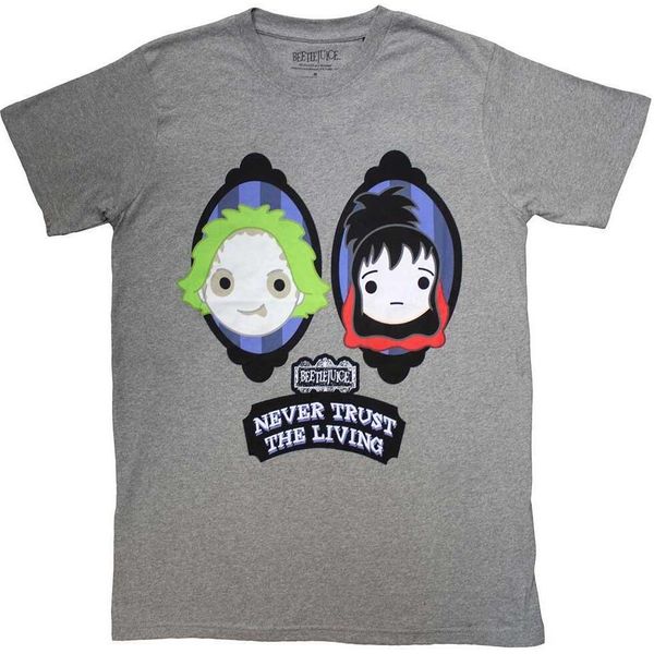 Beetlejuice - Maglietta "Mai Fidarsi Dei Vivi"" Per Bambini/Donne Unisex RO11624 (L) (Grau)"-image