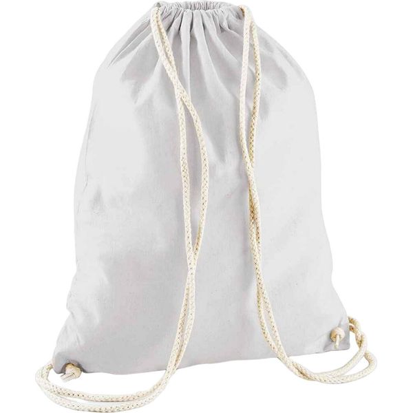 Westford Mill - Borsa Da Ginnastica, Cotone RW9129 (Taglia Unica) (Grigio Chiaro)-image