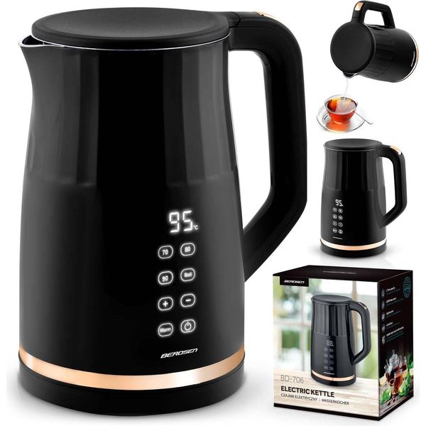 Bollitore Elettrico 1,7 L Berdsen BD-706 Nero-image