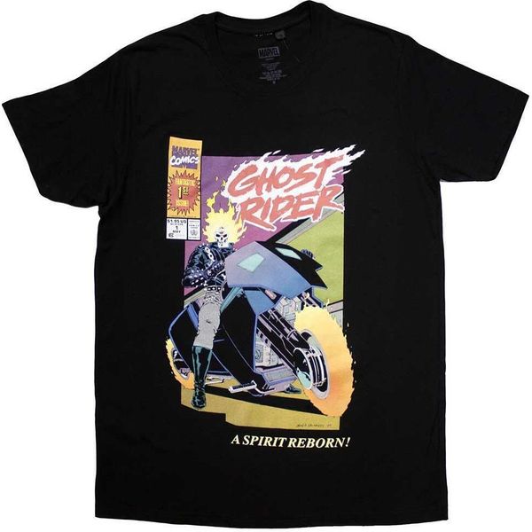 Marvel Comics - Maglietta "Ghost Rider Spirit Reborn"" FüR Herren/Damen Unisex RO11533 (M) (Schwarz)"-image