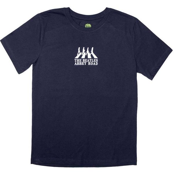 The Beatles - Maglietta "Mini Abbey Road Crossing Silhouette"" Per Bambini/Donne Unisex RO11595 (Xl) (Marineblau)"-image