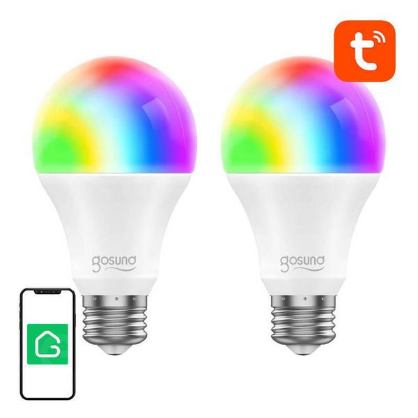 Smart Bulb Wifi Rgb Led Gosund WB4-2 E27 (2-Pack) Tuya-image