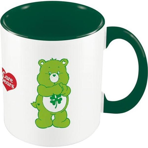 Orsacchiotti - Tazza Da Caffè "Il Verde è Il Mio Colore Fortunato"", Interno Bicolore PM10546 (Taglia Unica) (Verde/Bianco)"-image