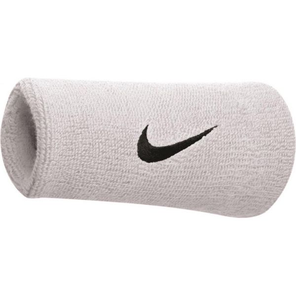 Nike - Polsino Swoosh "Jumbo"" 2-Pack CS1117 (Taglia Unica) (Bianco/Nero)"-image