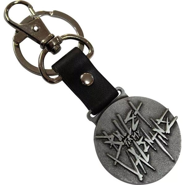 Bullet For My Valentine - Portachiavi Logo RO11935 (Taglia Unica) (Argento/Nero)-image