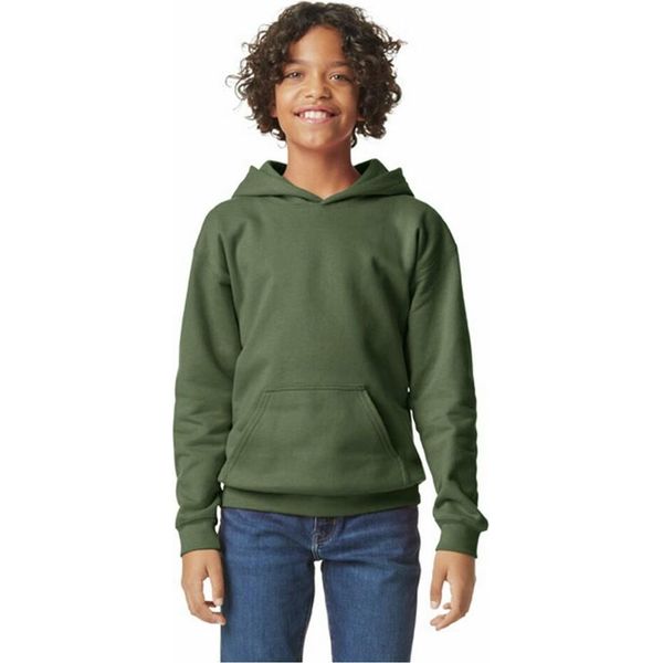 Gildan - Maglia Con Cappuccio "Softstyle"" Per Bambini PC7459 (128) (Verde Militare)"-image
