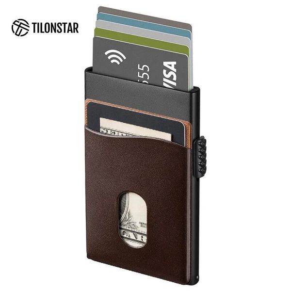 Custodia Per Carte Di Credito Custodia Per Carte Di Credito Portafoglio Portafoglio Per Carte Di Credito Protezione Rfid-image