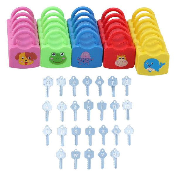 Serrature Per L'apprendimento, Giocattolo Alfabetico, Serrature Educative Per L'apprendimento, Set Di Giocattoli Per Il Conteggio Per Bambini-image