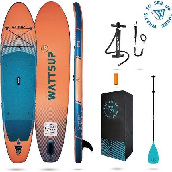 Wattsup F11 Sup Board Stand Up Paddle Surf-Board Paddle Isup 335X81Cm-image