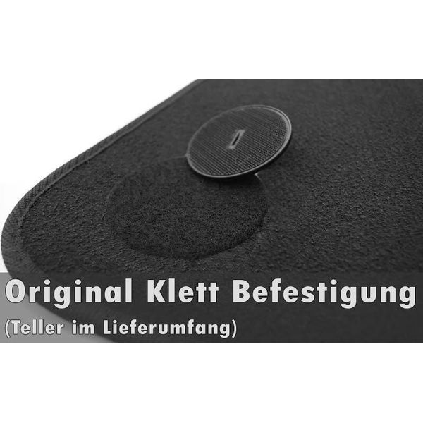 Tappetini Per Bmw E36 M3 (Incl. Fissaggio Originale In Velcro) Tappetini In Velours Nero Set Di Tappetini Per Auto Da 4 Pezzi-image