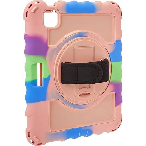 Custodia Per Ipad Air 4 10,9" Con Supporto E Tracolla Rosa"-image