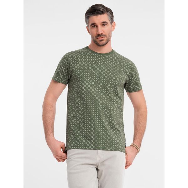 Ombre Clothing Maglietta Da Uomo A Maniche Corte Feliciaf Oliva Xxl-image