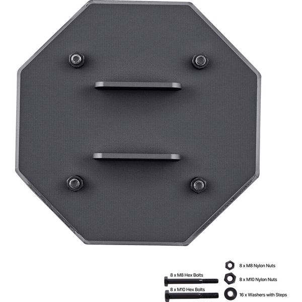 Succebuy Confezione Da 4 Cavalletti In Gomma Per Camper, Capacità Di Carico 5000 Lbs, Piedini Stabilizzatori Per Rimorchi-image