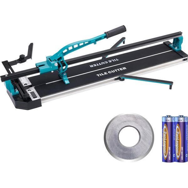 Succebuy Taglierina Manuale Per Piastrelle 1000 Mm Per Gres Porcellanato E Ceramica Con Rotella Di Taglio In Carburo Di Tungsteno Posizionamento A Infrarossi Piedini Antiscivolo Binari Resistenti Per Installatori Professionisti O Principianti-image