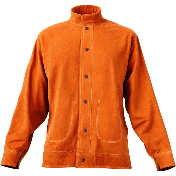 Succebuy Giacca Da Saldatura In Pelle Ignifuga - Abbigliamento Protettivo Taglia M-image