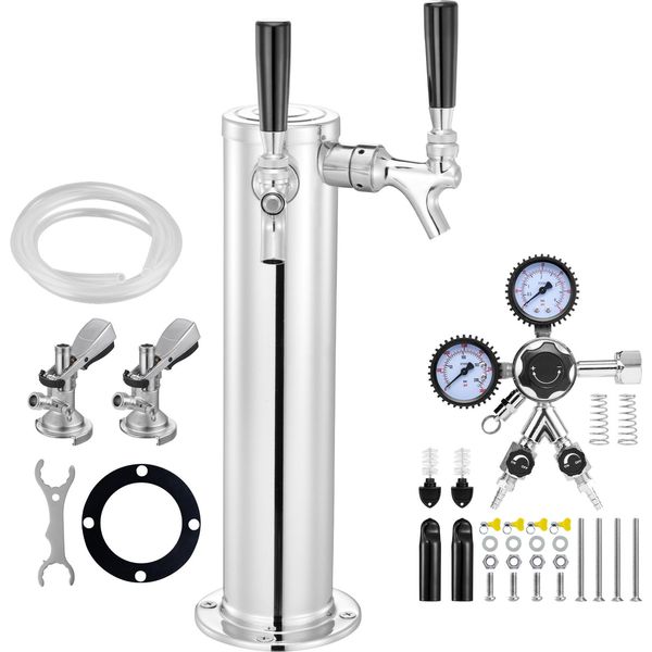 Kit Torre Di Birra Succebuy Con Due Rubinetti - Versamento Perfetto Per La Vostra Festa. Questo Kit Di Succebuy è Un Must Per Qualsiasi Festa. La Torre Della Birra Con Due Rubinetti è Realizzata In Acciaio Inox 304-image