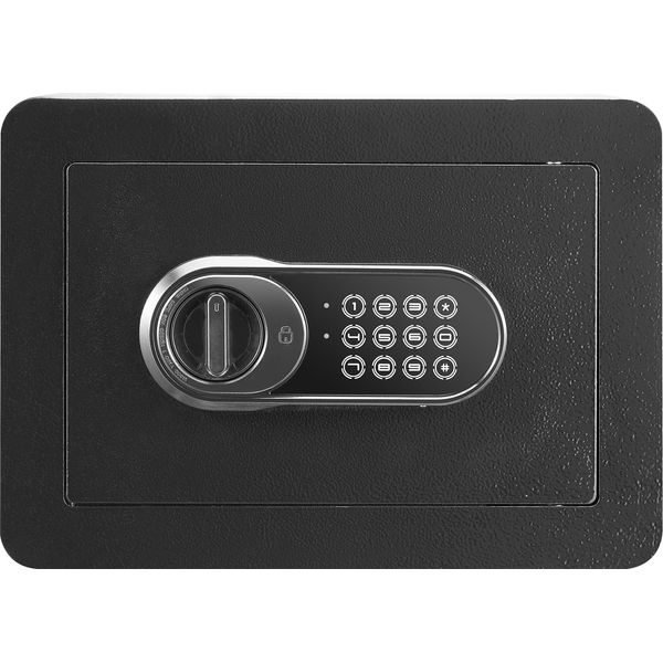 Succebuy Cassaforte Di Sicurezza In Acciaio Da 0,5 Piedi Cubici Con Tastiera Digitale E 2 Chiavi, Cassaforte A Muro Per Contanti, Gioielli, Documenti - Oro, 13,8 X 9,8 X 9,8 Pollici-image