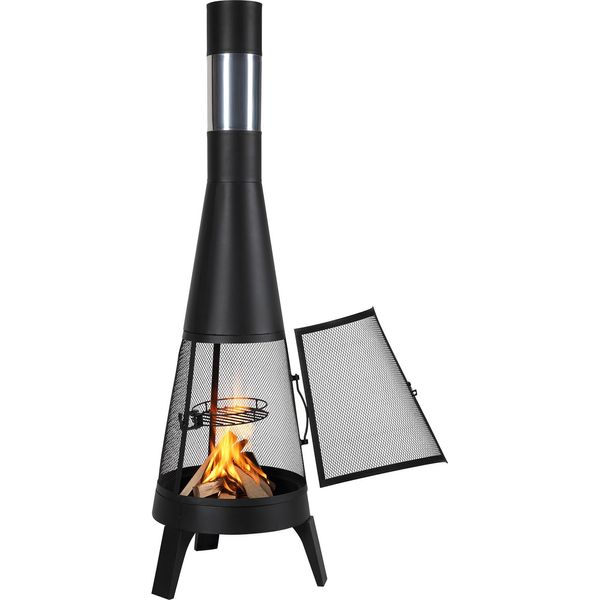 Succebuy Stufa Da Patio Caminetto Da Giardino Stufa Azteca Caminetto Chimenea 508X1495Mm-image