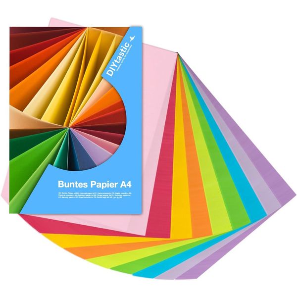 100X Carta Colorata - 140 G/M² - Carta Per Artigianato E Carta Colorata - Per Stampanti E Artigianato - Carta E Cartone Per Argilla-image