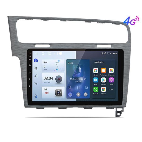 Carplay Android Auto 6+128G Android13 Autoradio Per Vw Golf 7 Vii Mk7 2008-2012 Wifi Dab+ Rds 4GSIM Bluetooth 8Core Dsp Swc Fm-image