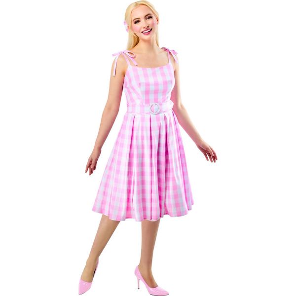 Barbie - Abito Costume "Perfect Day"" - Donna BN6267 (Xs) (Rosa/Bianco)"-image