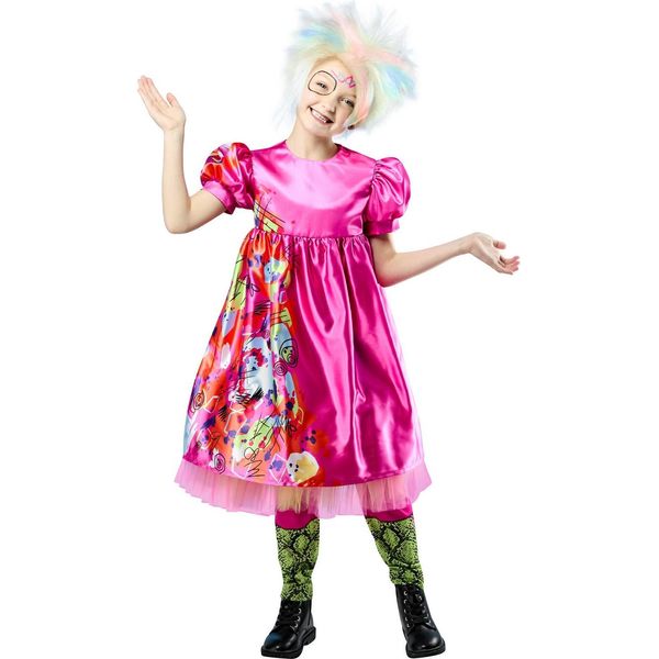 Barbie - Abito In Costume ''Barbie Pazza'' - Ragazze BN6272 (128) (Rosa)-image