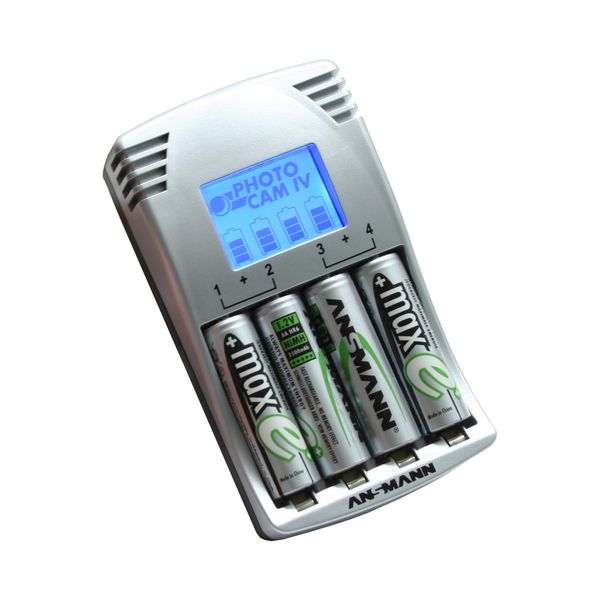 Ansmann 5317263 Caricabatterie "Photocam Iv"" Con 4X Aa 2500Mah Maxe+ (5317263)"-image