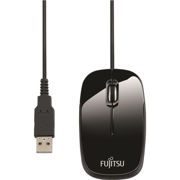 Fujitsu M420NB - Mouse - Per Destri E Mancini - Ottico - 3 Pulsanti - Cablato - USB2.0 - Per Celsius H7510, W501-image