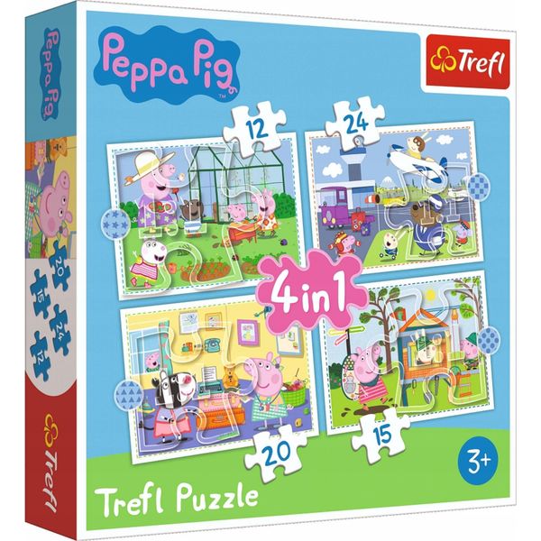 Trefl Peppa Pig Holiday Reccolection Puzzle 12 Pezzi Cartoni Animati-image