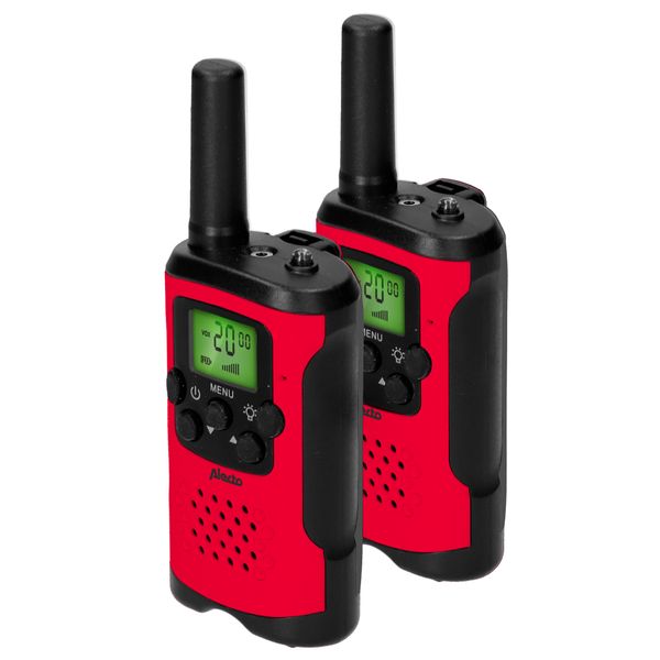 Alecto Walkie Talkie Set Di 2 Per Bambini 7 Km Di Portata Rosso/Nero-image